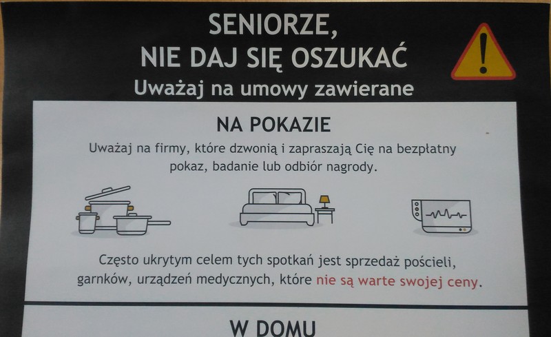 Elbląg, Seniorze, nie daj się oszukać