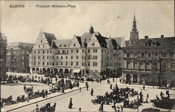 Elbląg, Dawno temu w Elblągu... odbył się targ Elbląg, Dawno temu w Elblągu... odbył się targ