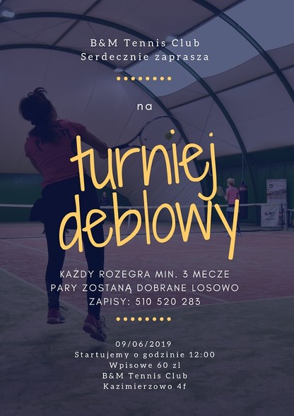 Weź udział w turnieju deblowym