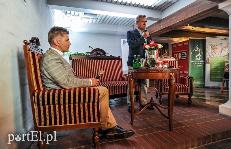 Elbląg, Marcin Matczak (po lewej) oraz Jerzy Baczyński Elbląg, Marcin Matczak (po lewej) oraz Jerzy Baczyński