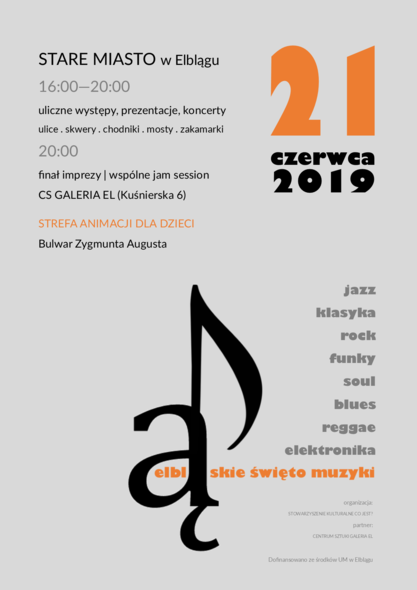 Elbląg, Elbląskie Święto Muzyki na ulicach Starego Miasta Elbląg, Elbląskie Święto Muzyki na ulicach Starego Miasta