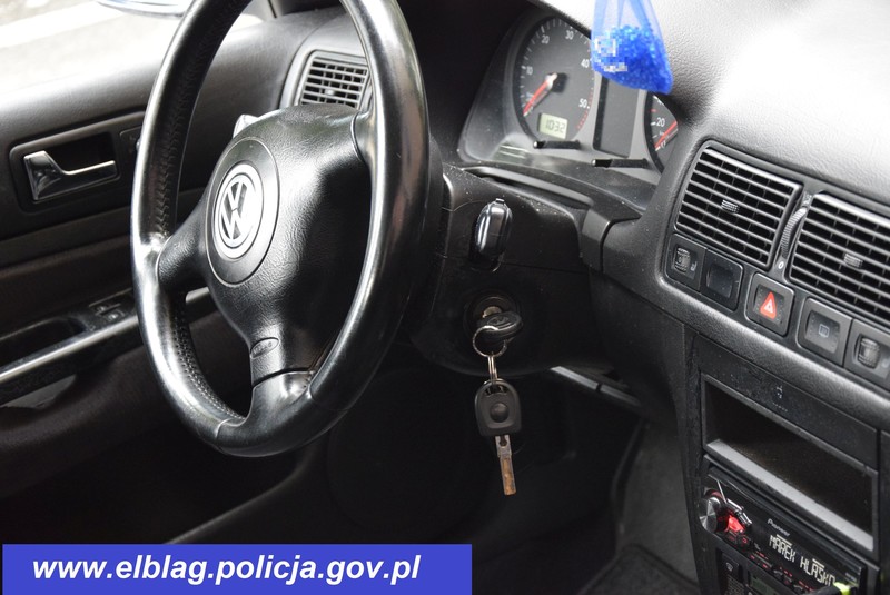 Elbląg, Ukradł auto z kluczykami, teraz za to odpowie