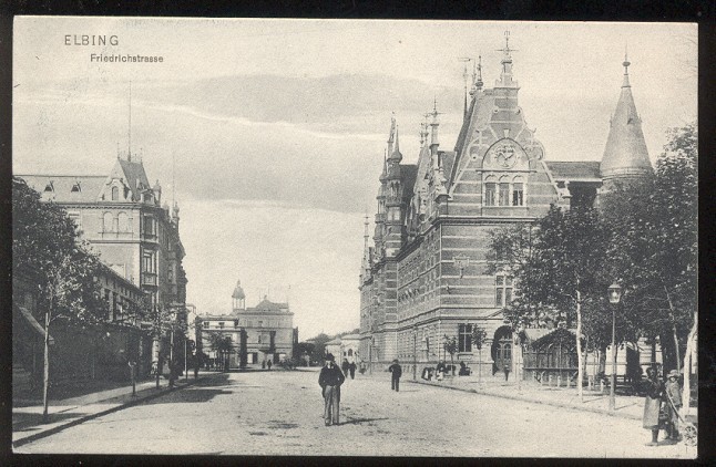 Elbląg, Friedrichstraße, dzisiejsza ulica Rycerska Elbląg, Friedrichstraße, dzisiejsza ulica Rycerska