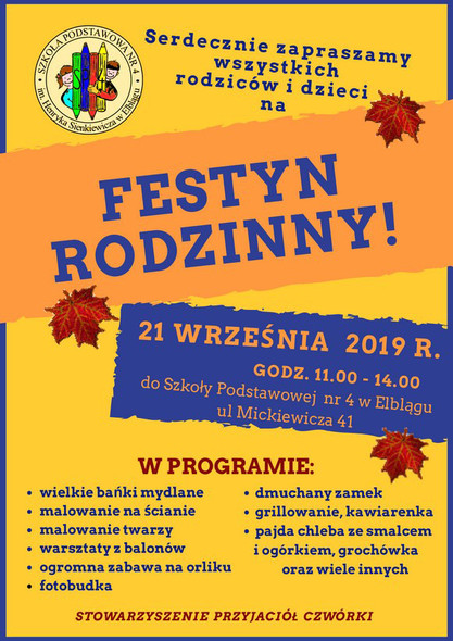 Elbląg, "Czwórka" zaprasza na festyn Elbląg, "Czwórka" zaprasza na festyn