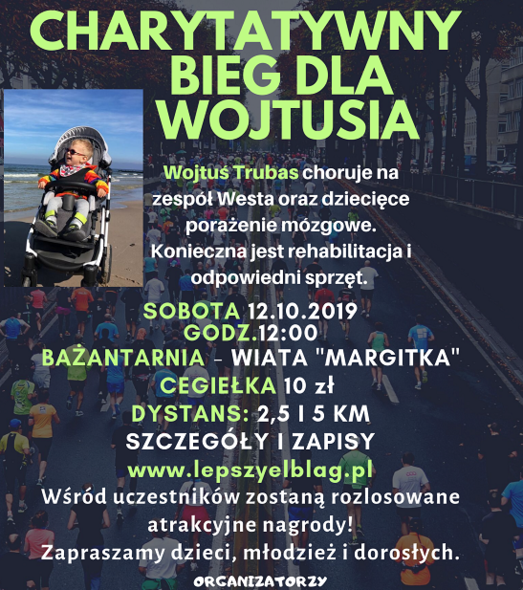 Elbląg, Weź udział w biegu charytatywnym dla Wojtusia Elbląg, Weź udział w biegu charytatywnym dla Wojtusia