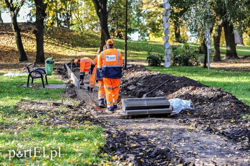 Elbląg, Trwa remont alejek