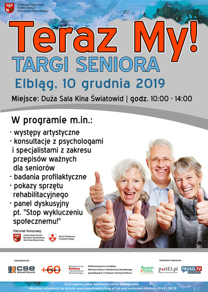 Zapraszamy na Targi Seniora - Teraz My!
