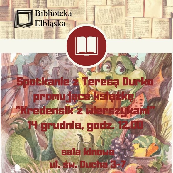Elbląg, Kredensik z wierszykami - spotkanie z Teresą Durko
