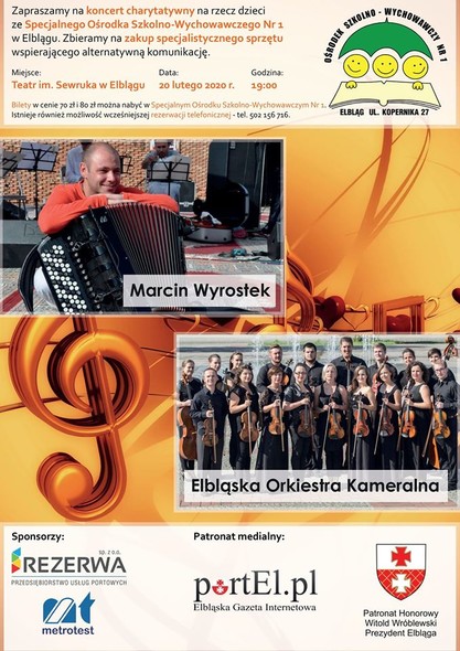 Elbląg, Charytatywny koncert na rzecz SOSW nr 1 w Elblągu Elbląg, Charytatywny koncert na rzecz SOSW nr 1 w Elblągu