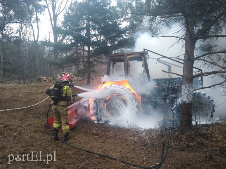 Elbląg, Spłonął ciągnik