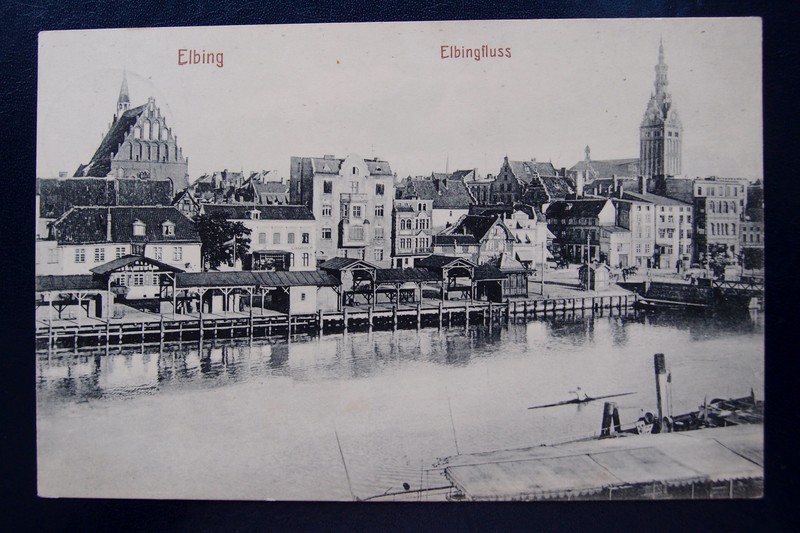 Elbląg, Dawno temu w Elblągu... elblążanie śmigali po rzece Elbląg, Dawno temu w Elblągu... elblążanie śmigali po rzece