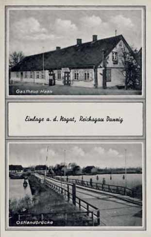 Elbląg, Dom mieszkalny w Jazowej i most przed wojną Elbląg, Dom mieszkalny w Jazowej i most przed wojną