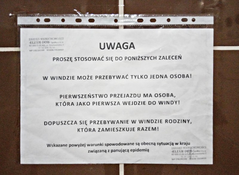 Elbląg, Do windy prosimy pojedynczo