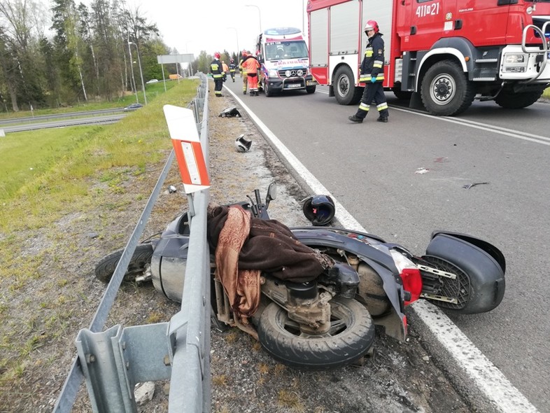 Elbląg, Zderzenie skutera z autem osobowym