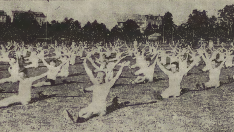 Elbląg, Dawno temu w Elblągu... trenowano przed Wielkim Dniem Sportu Elbląg, Dawno temu w Elblągu... trenowano przed Wielkim Dniem Sportu