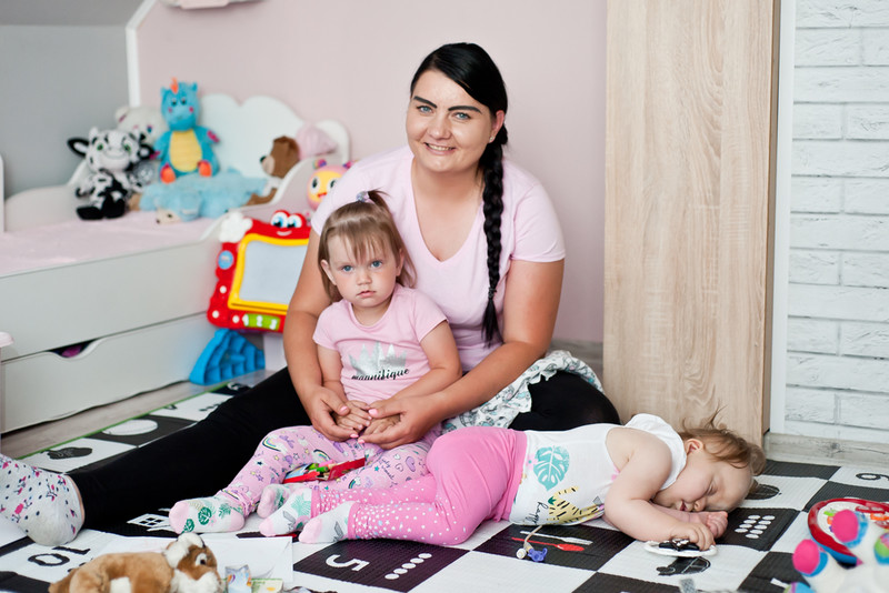 Elbląg, Pani Angelika z córkami Antosią i Marysią,