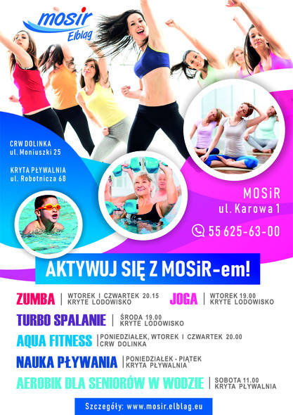 Elbląg, Zumba, Joga, Aqua Fitness i wiele innych zajęć