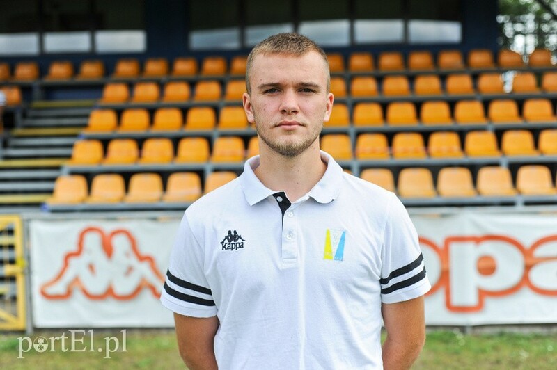 Elbląg, Oskar Bohm, pomocnik Olimpii Elblag Elbląg, Oskar Bohm, pomocnik Olimpii Elblag