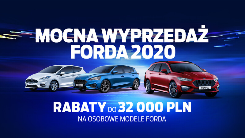 Wyprzedaż rocznika 2020 w Ford Gołębiewski rozpoczęta!