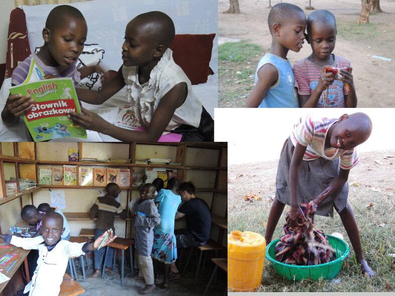 Dzieci z Domu Dziecka w Kathonzweni w czasie wolnym