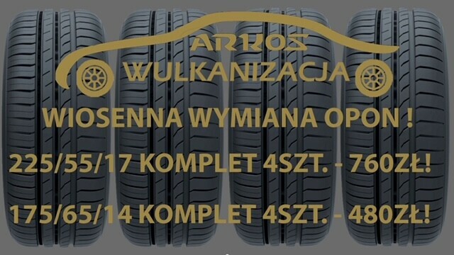 ARKOS Wulkanizacja zaprasza na wiosenną wymianę opon! ARKOS Wulkanizacja zaprasza na wiosenną wymianę opon!