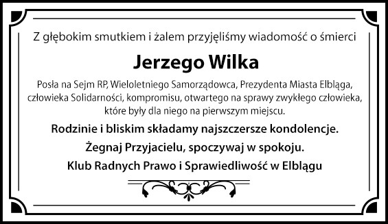 Kondolencje od Klubu Radnych PiS