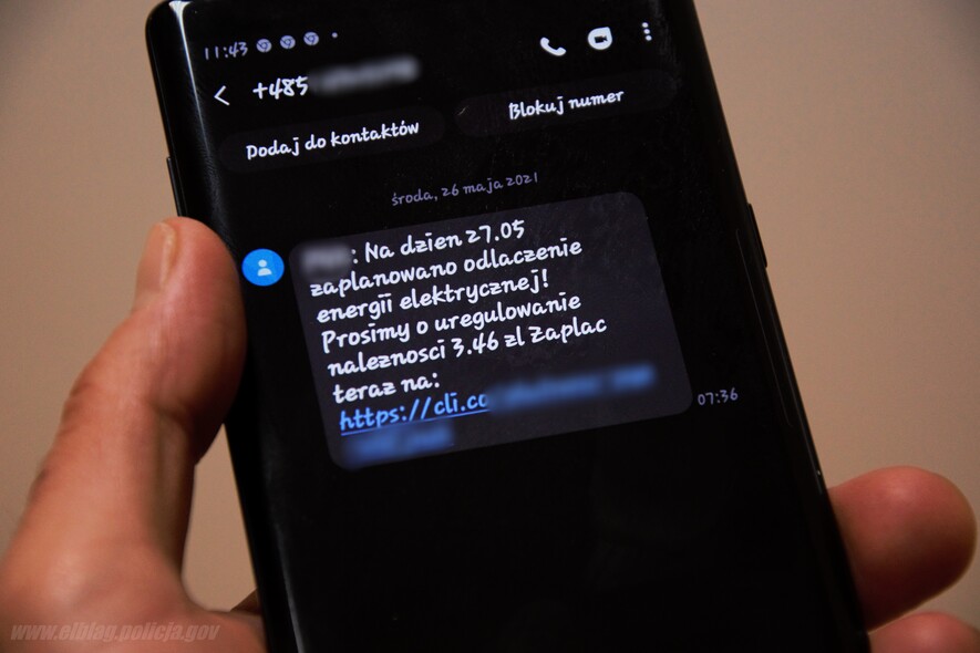 Elbląg, Fałszywe SMS-y. Oszuści podszywają się pod dostawcę energii