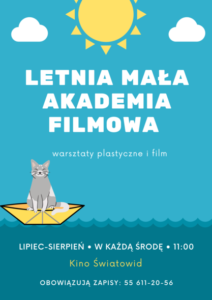 Elbląg, Ruszają zapisy do Letniej Małej Akademii Filmowej w Kinie Światowid!