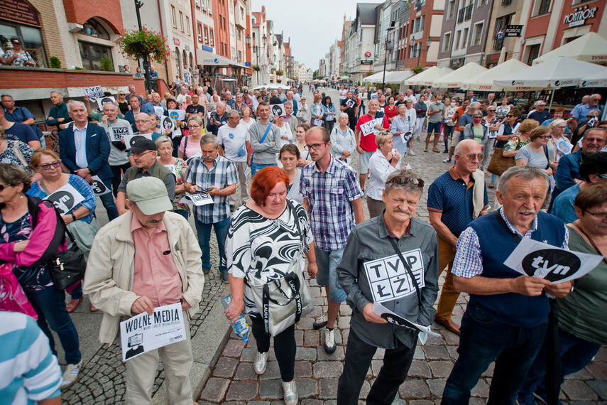 Elbląg, Elblążanie protestowali przeciwko #lexTVN