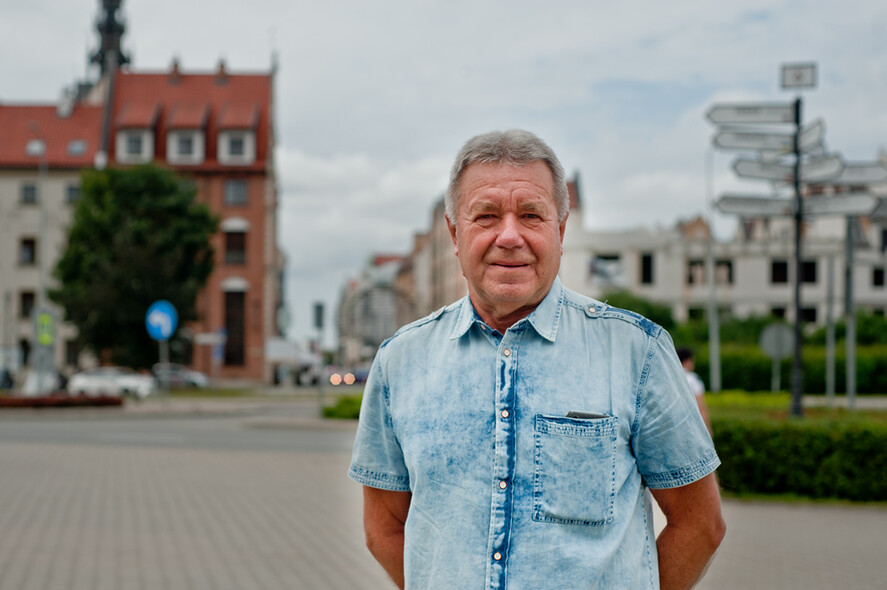 Elbląg, Józef Bujko, wieloletni piłkarz i trener Olimpii Elbląg