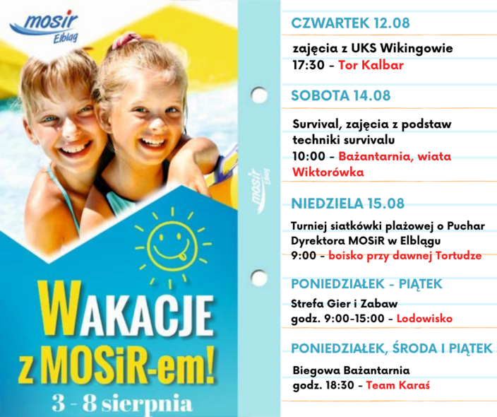 Elbląg, Survival, rolki, czyli Wakacje z MOSiR-em