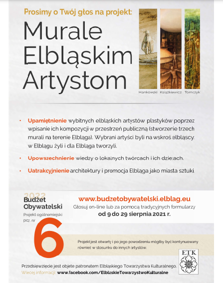 Elbląg, Murale Elbląskim Artystom Elbląg, Murale Elbląskim Artystom
