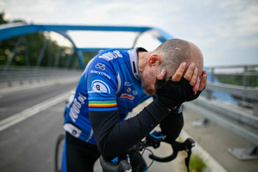 Elbląg, Robert Woźniak na mecie Race Around Poland,