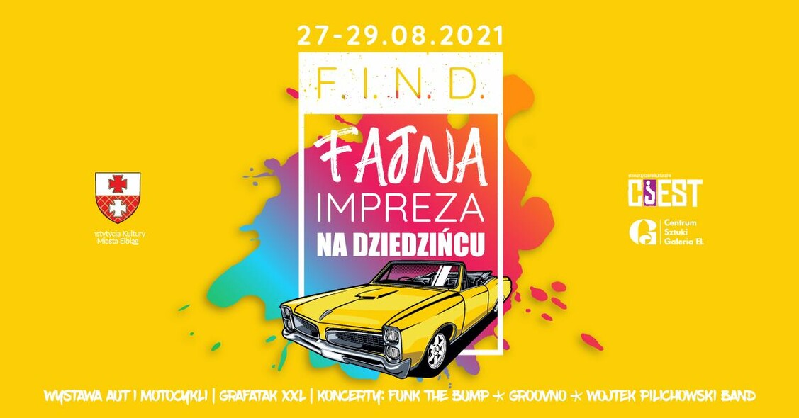 Elbląg, FIND: auta, motocykle, Grafatak i koncerty na dziedzińcu!