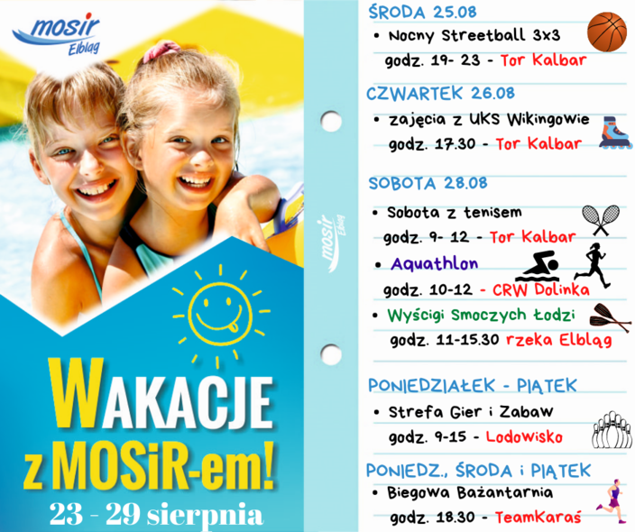 Elbląg, Wakacje z MOSiR-em