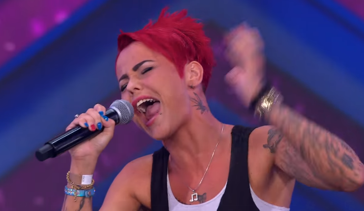 Elbląg, Kadr z nagrania na profilu facebookowym programu "Mam Talent!" Elbląg, Kadr z nagrania na profilu facebookowym programu "Mam Talent!"