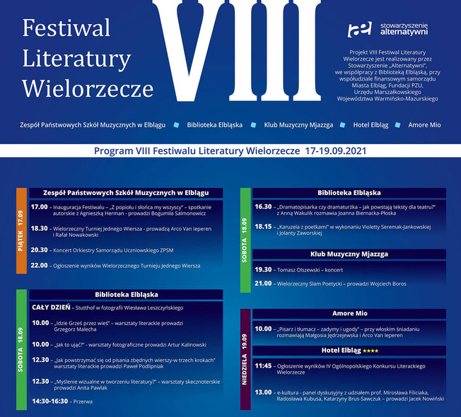 Elbląg, Turniej Jednego Wiersza i Wielorzeczny Slam - czyli szansa dla wszystkich, którzy odważą się przedstawić swoją twórczość