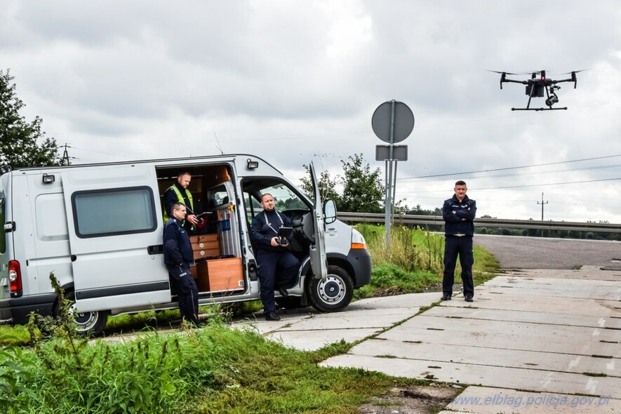 Elbląg, Policyjny dron i niebezpieczne wykroczenia drogowe