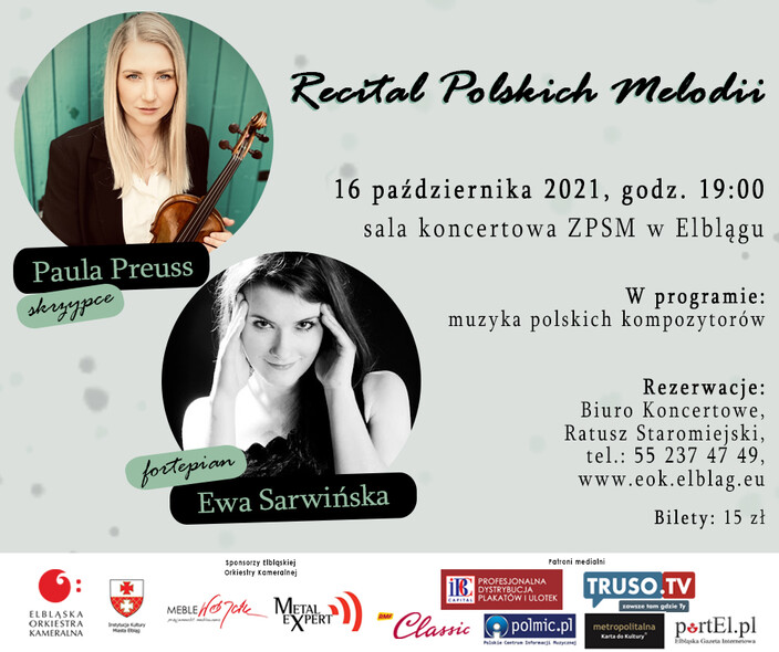 Elbląg, Recital polskich melodii Elbląg, Recital polskich melodii