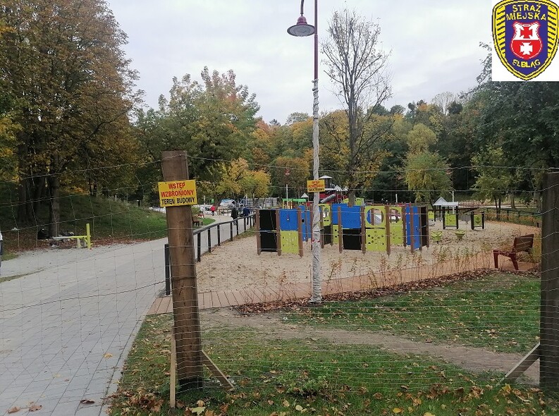 Elbląg, Straż Miejska interweniuje na placu... budowy