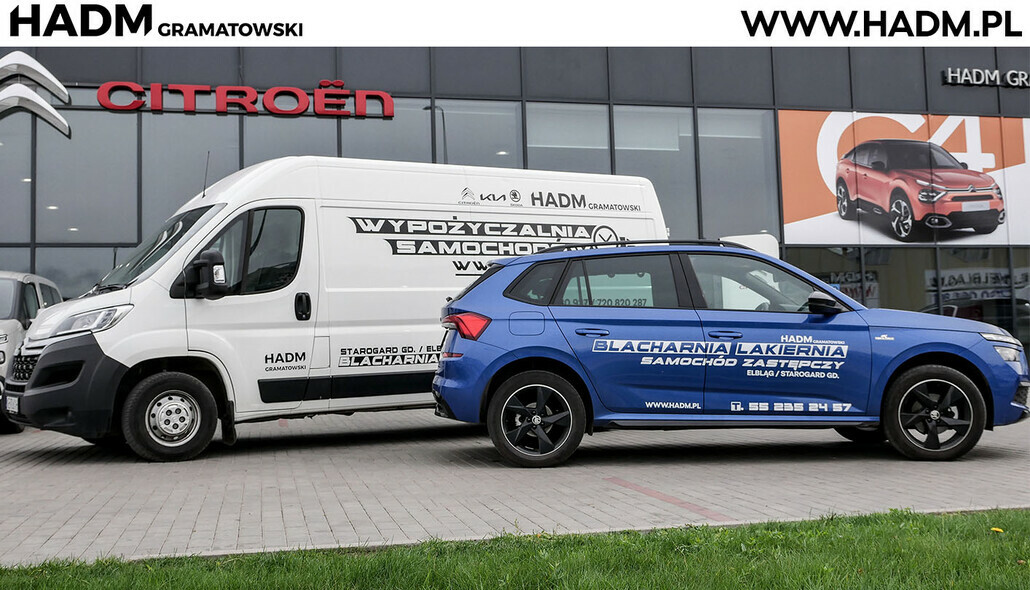 Wypożyczalnia aut osobowych i dostawczych - HADM Gramatowski