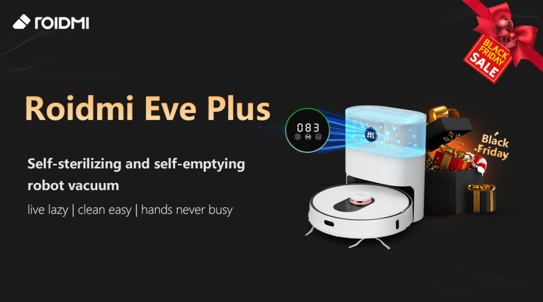 Black Friday: ROIDMI obniża cenę robota odkurzającego Eve Plus do 1699 zł Black Friday: ROIDMI obniża cenę robota odkurzającego Eve Plus do 1699 zł