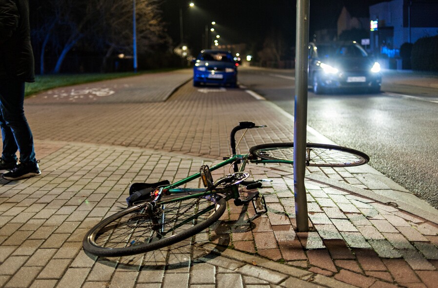 Elbląg, Potrącenie nietrzeźwego rowerzysty