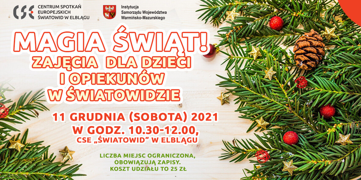 Elbląg, Magia świąt! Zajęcia dla dzieci i opiekunów w Światowidzie Elbląg, Magia świąt! Zajęcia dla dzieci i opiekunów w Światowidzie