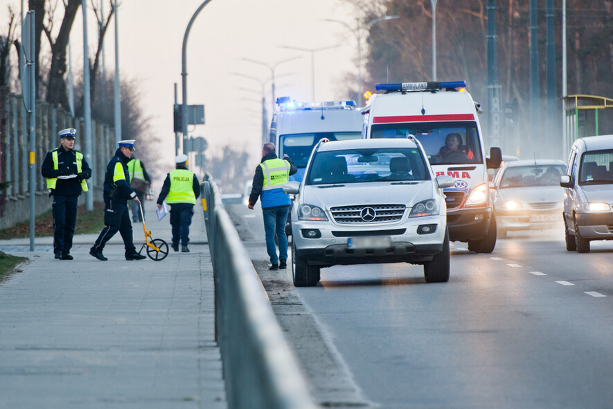 Elbląg, Potrącił i przejechał kobietę