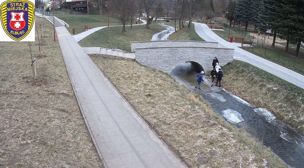 Elbląg, Uwaga na lód