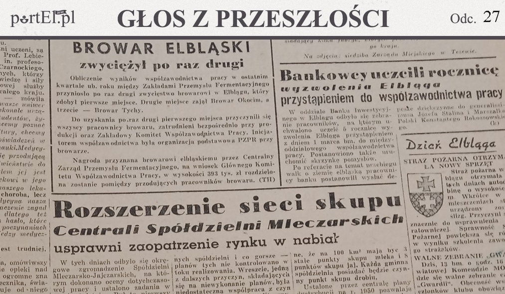 Elbląg, Głos Wybrzeża nr 44, 1950 r.