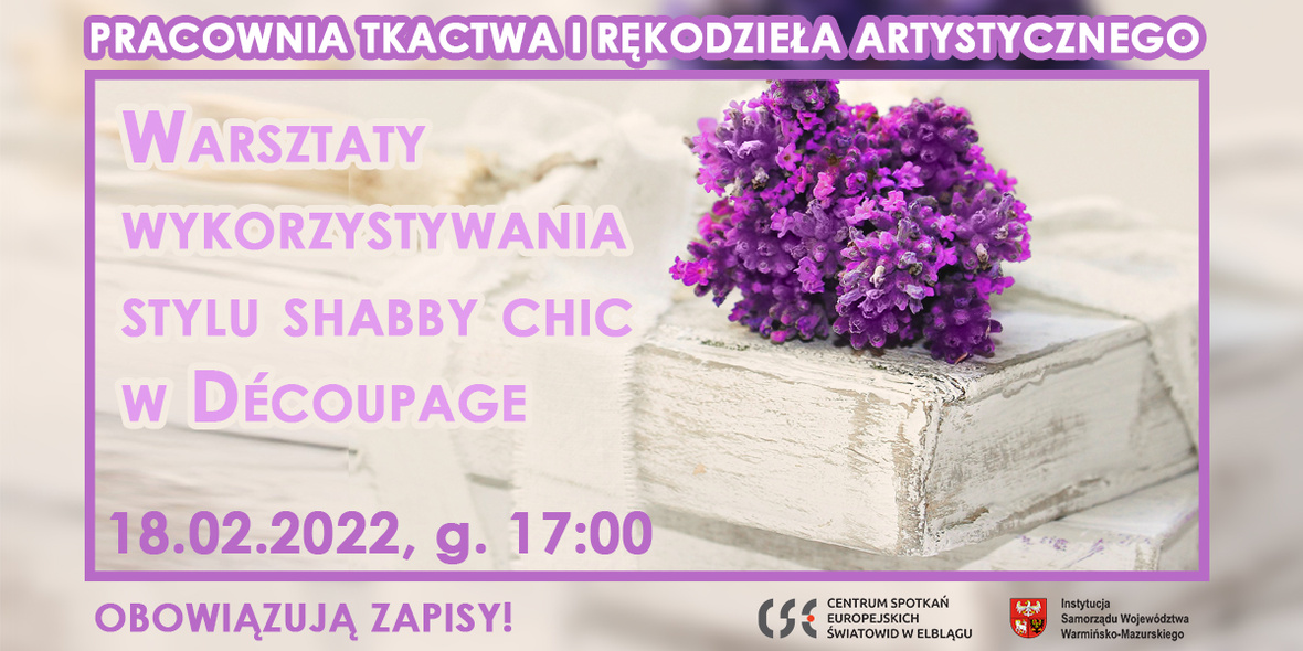 Elbląg, Warsztaty hand made dla dorosłych