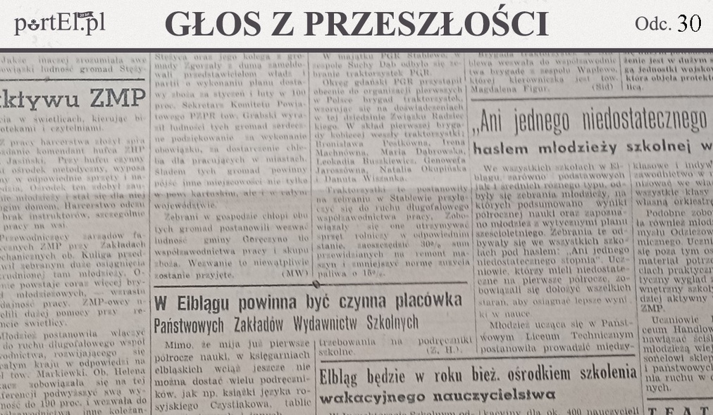 Elbląg, Głos Wybrzeża nr 47, 1950 r.