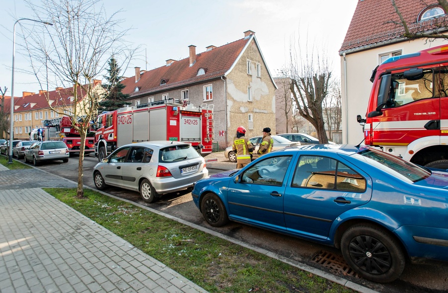 Elbląg, Pożar przy ul. Marii Skłodowskiej-Curie